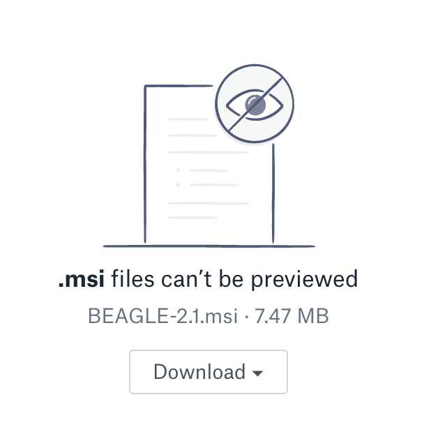 BEAGLE 2.1 Dropbox installer