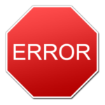 Error - STOP!